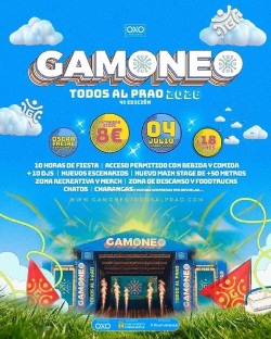Adri&aacute;n Deerre, Krumel o SOS, este s&aacute;bado la cuarta edici&oacute;n de Gamoneo Todos Al Prao 2026