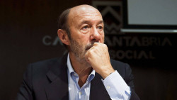 Alfredo P&eacute;rez Rubalcaba el ministro de Solares, por Pedro  Arce