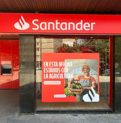 Banco Santander destina 3.800 millones al sector agroalimentario espa&ntilde;ol hasta junio, un 28% m&aacute;s