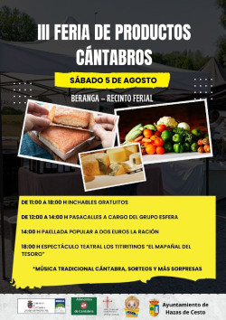 Beranga acoger&aacute; el 5 de agosto la III Feria de Productos C&aacute;ntabros