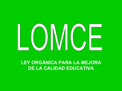 Con la LOMCE al hombro.