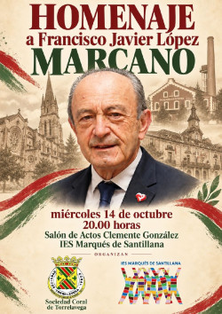 El IES Marqu&eacute;s de Santillana y la Sociedad Coral de Torrelavega rinden homenaje a L&oacute;pez Marcano