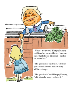 Trump otra vez Humpty Dumpty, por Eduardo Madro&ntilde;al Pedraza